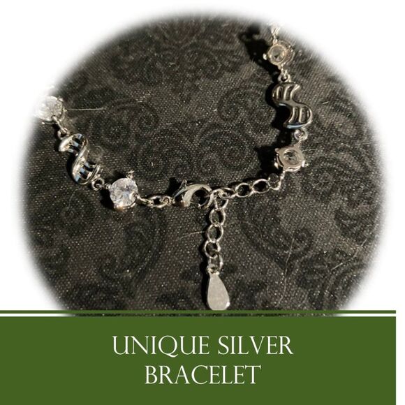 Silver and CZ Bracelet - Picture 1 of 4